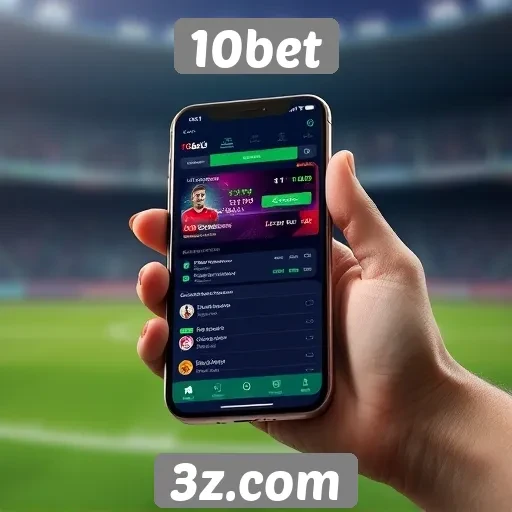 Interface do usuário do 10bet em dispositivos móveis